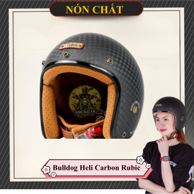 Nón Bulldog Heli Carbon Rubic Nhám