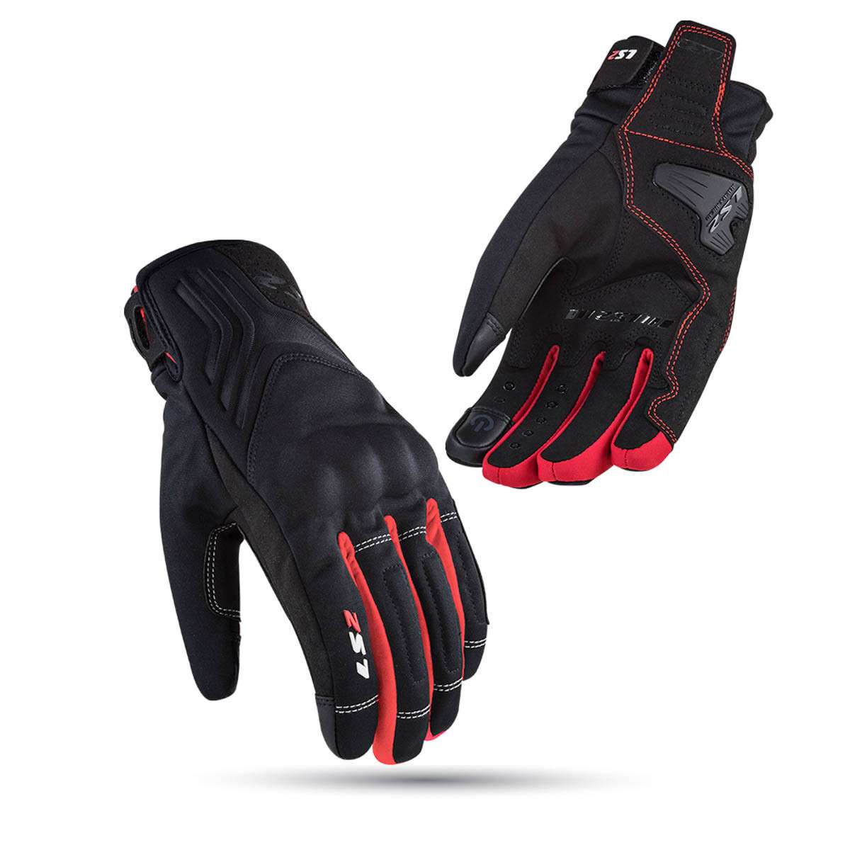 Găng tay chống nước Ls2 Jet II Man Đen Đỏ