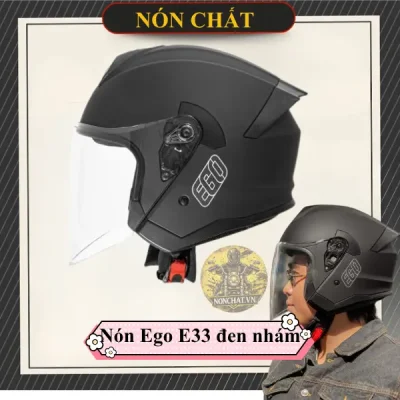 Nón Ego E33 Đen Nhám