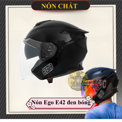 Nón Ego E42 Đen Bóng