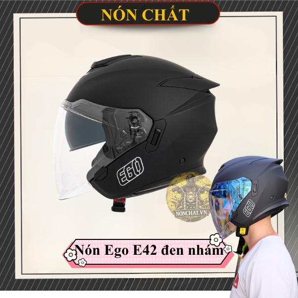 Nón Ego E42 Đen Nhám