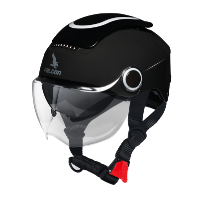 Nón Falcon F14 đen nhám - Ảnh 2