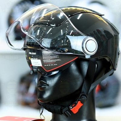 Nón Falcon F14 đen bóng - Ảnh 2