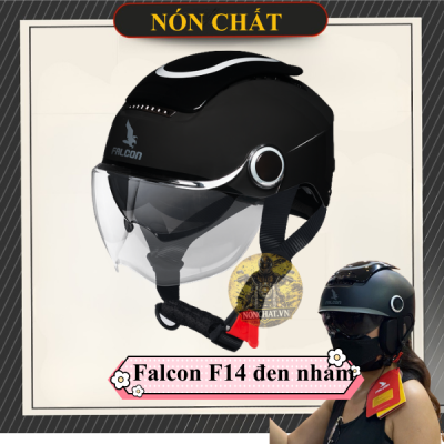 Nón Falcon F14 đen nhám