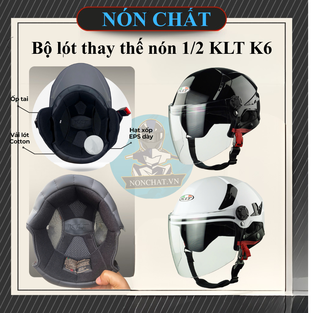 Bộ lót thay thế nón KLT 1/2 K6