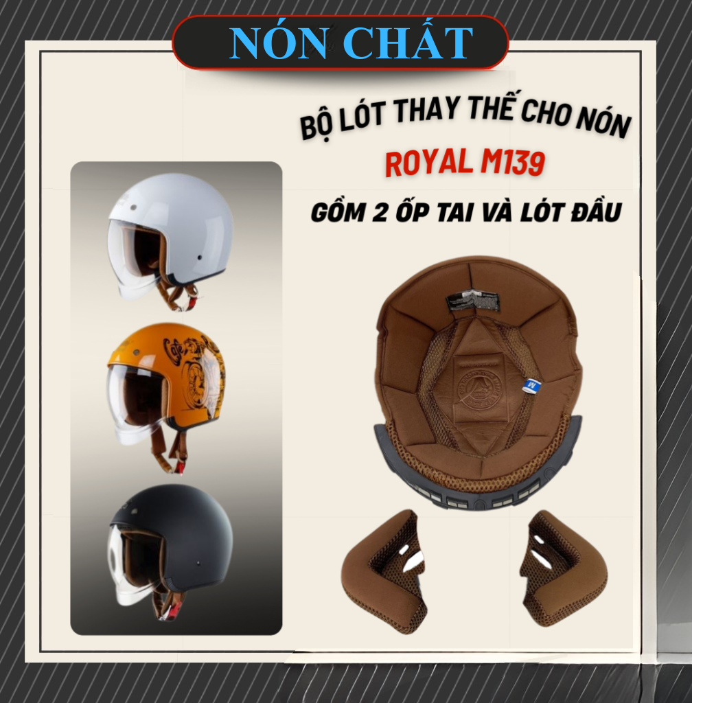 Bộ lót thay thế nón royal m139 kính âm