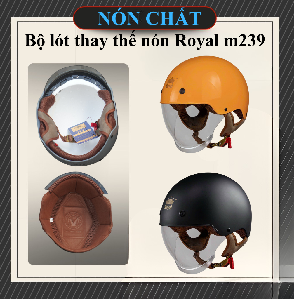 Bộ lót thay thế nón Royal M239 kính âm