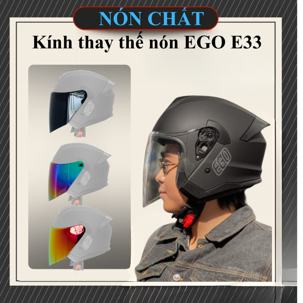 Kính thay thế cho nón EGO E33