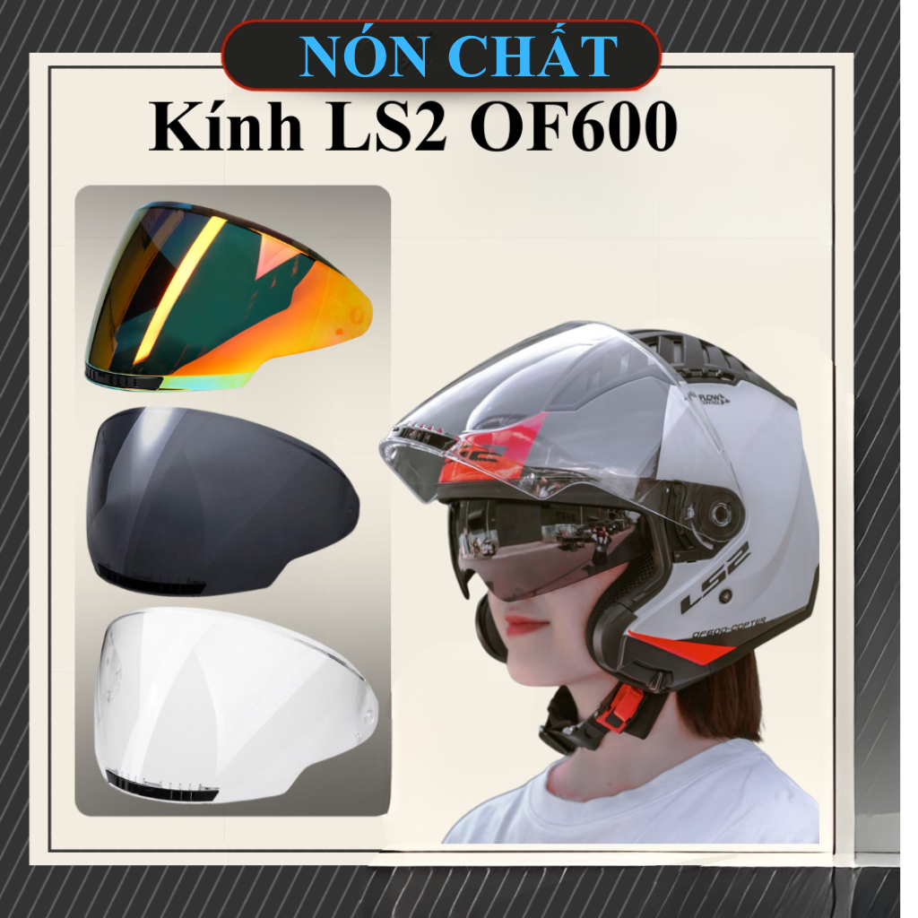 Kính thay thế nón LS2 OF600