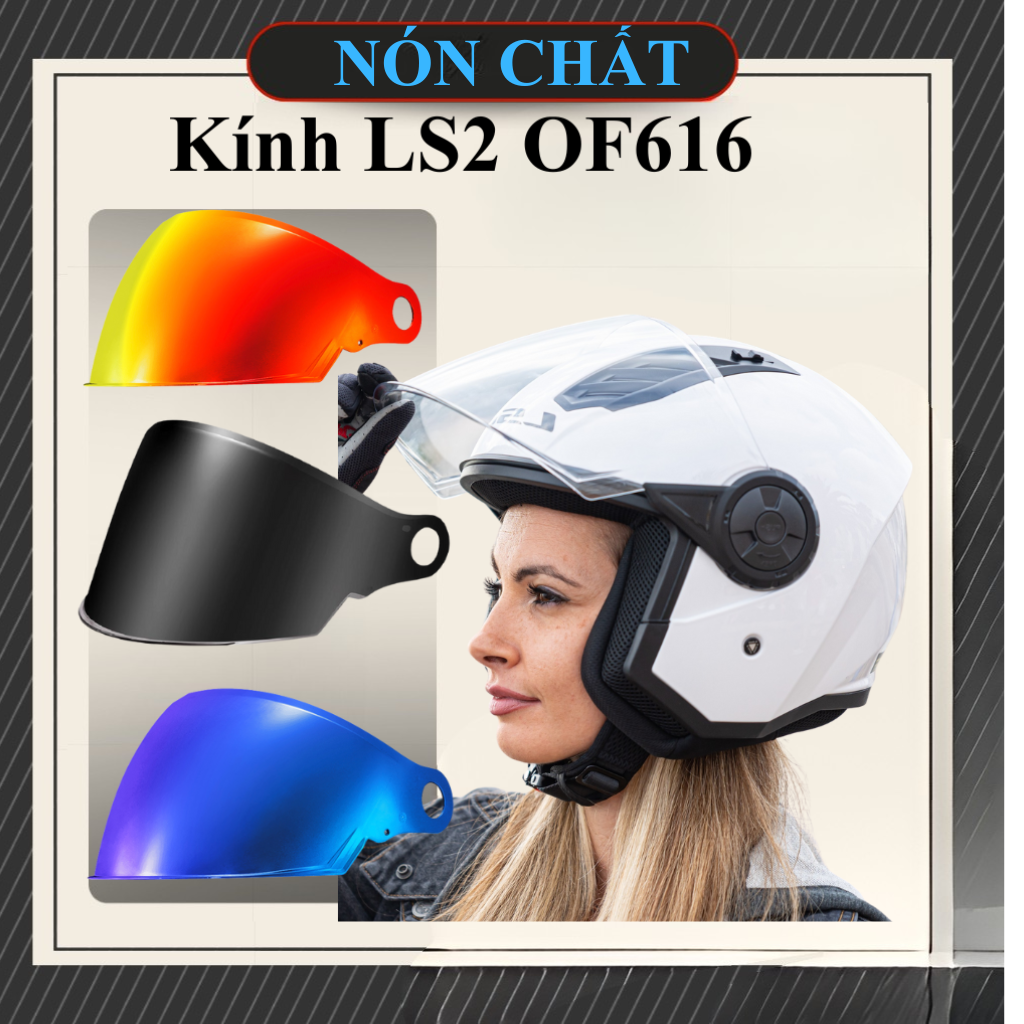 Kính thay thế nón LS2 OF616