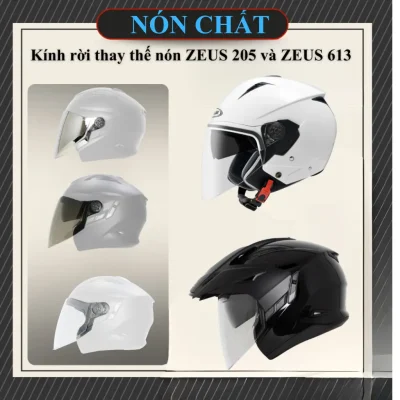 Kính thay thế nón ZEUS 205 và ZEUS 613