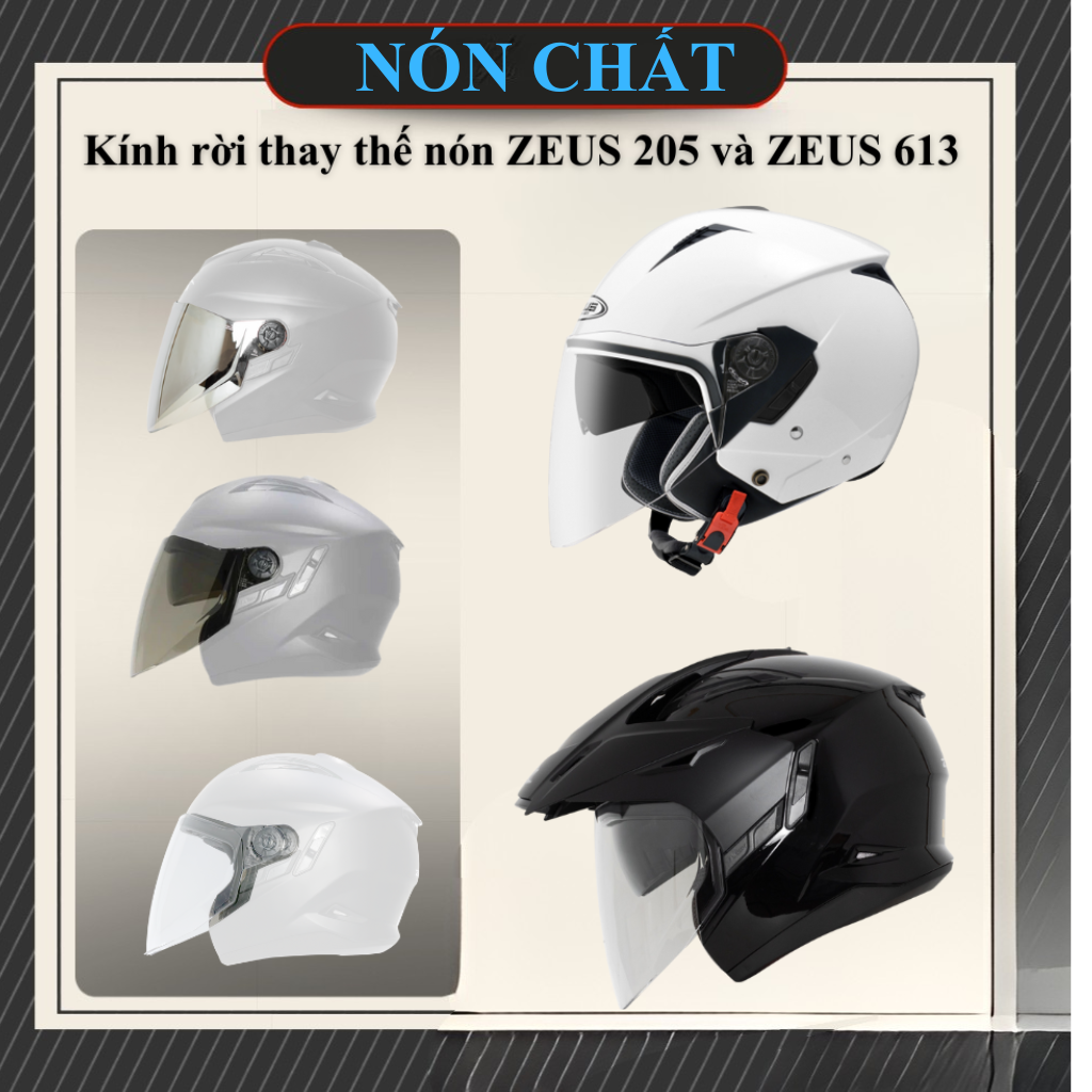 Kính thay thế nón ZEUS 205 và ZEUS 613