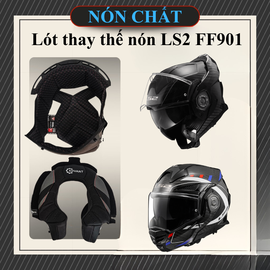 Lót thay thế nón LS2 ff901