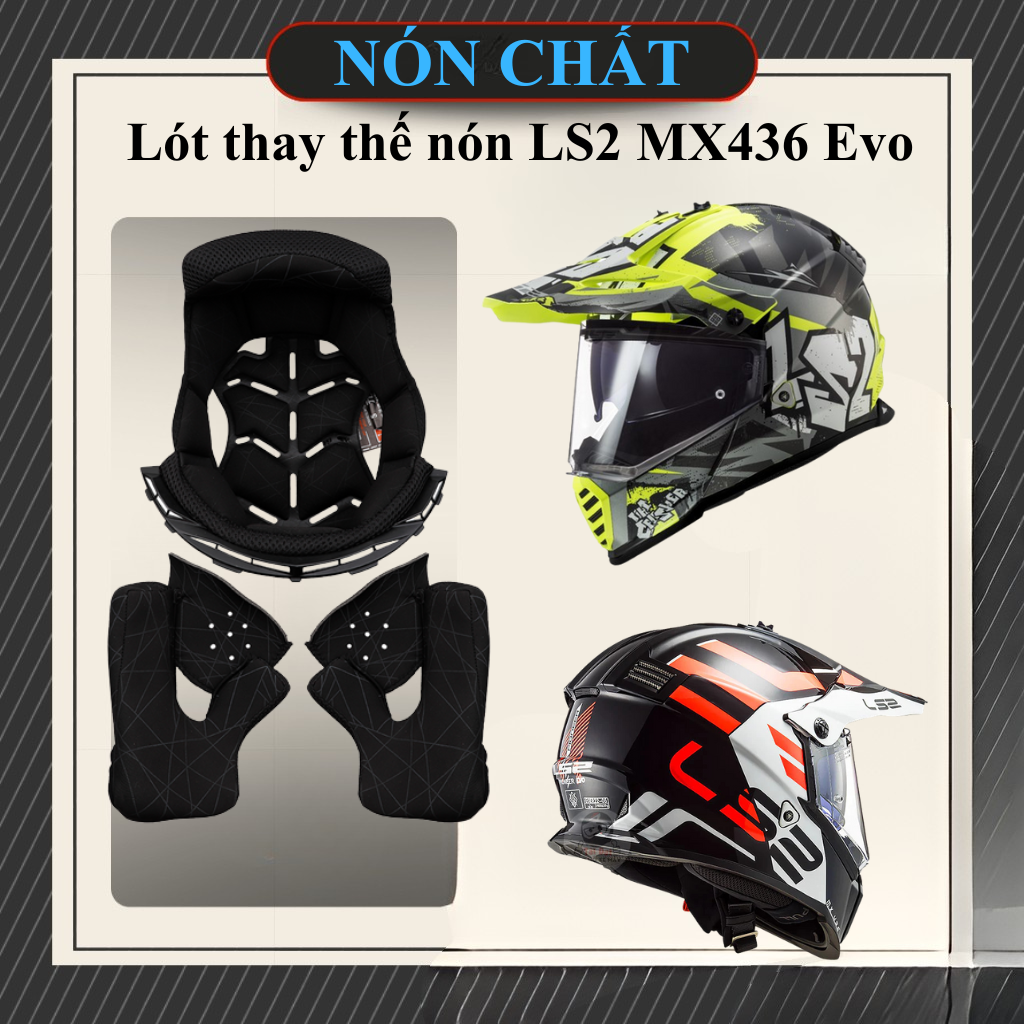 Lót thay thế nón LS2 MX436 Evo