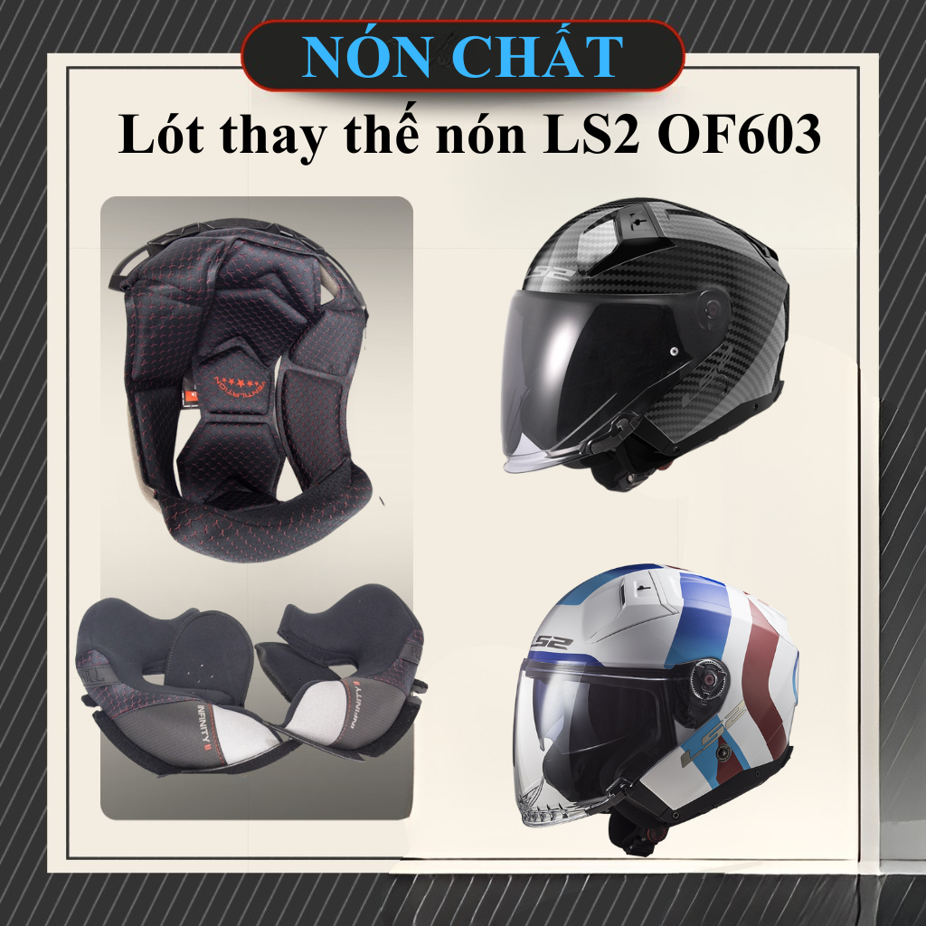 Lót thay thế nón LS2 OF603