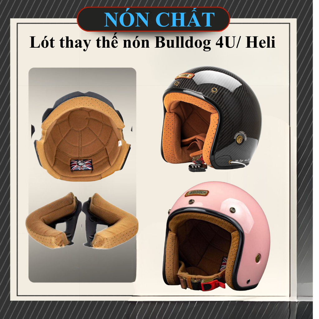 Lót thay thế nón Bulldog 4U và Bulldog Heli