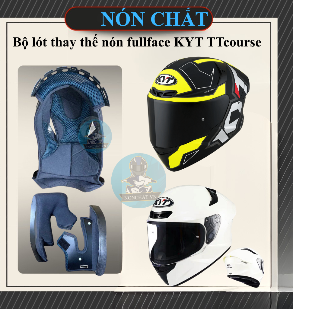 Bộ lót thay thế nón KYT TTcourse