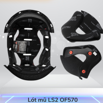 Lót thay thế nón LS2 OF570 - Ảnh 2