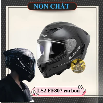 Nón Fullface LS2 FF807 Dragon Carbon 3k bóng