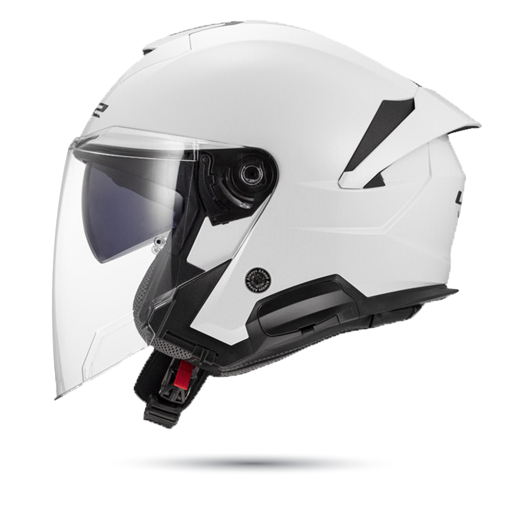 Nón 3/4 2 kính LS2 OF618 Trắng