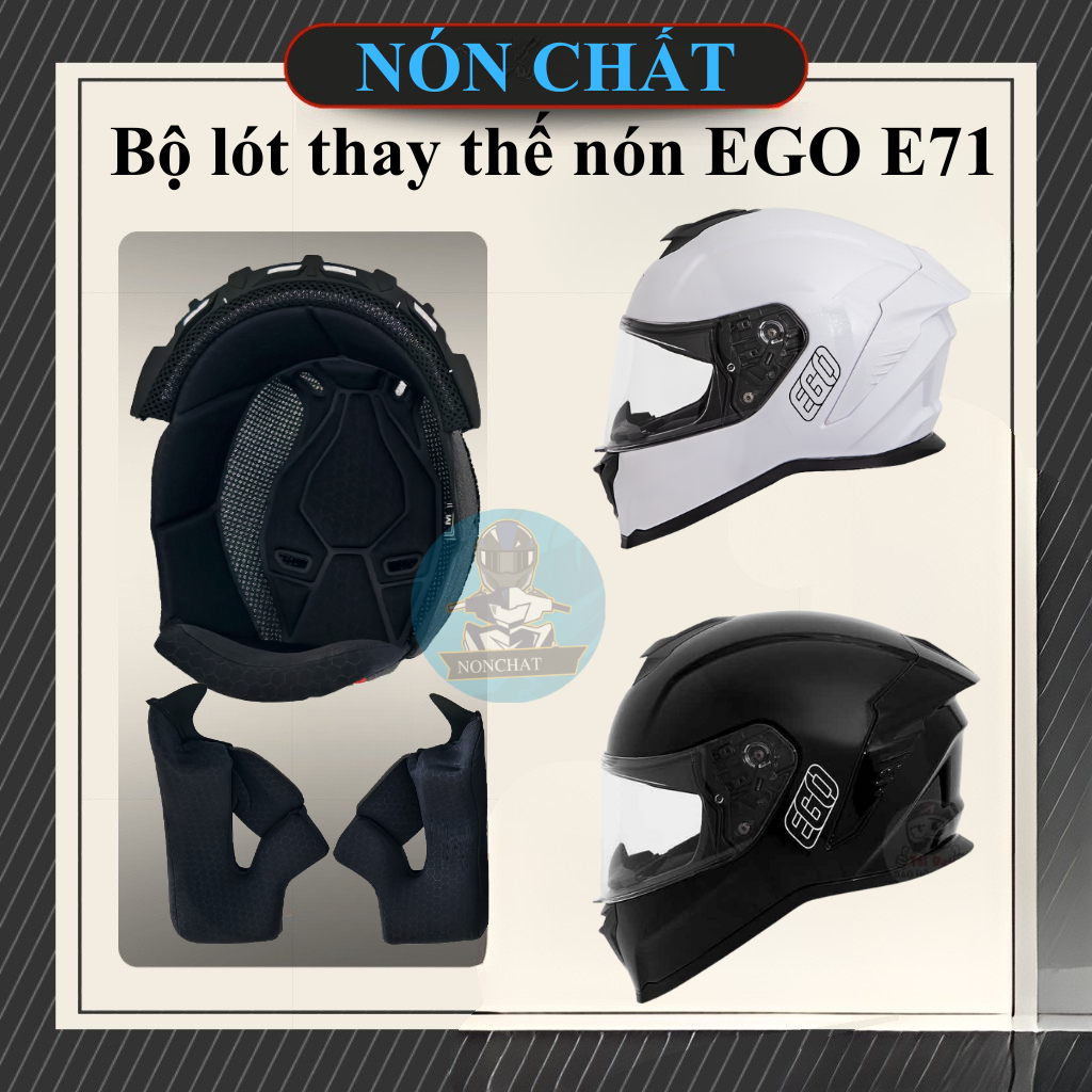 Bộ lót thay thế nón Fullface EGO E71