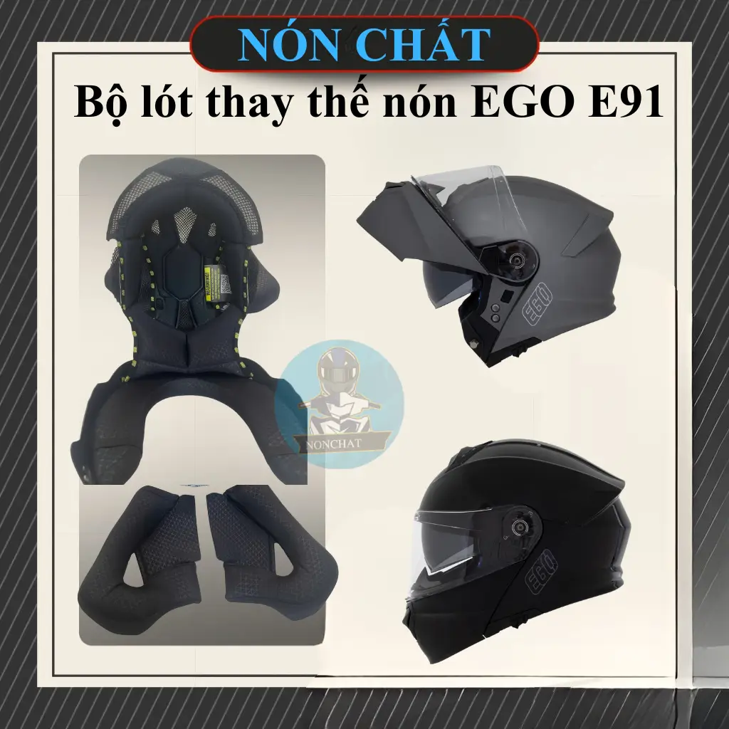 Bộ lót thay thế nón lật hàm EGO E91