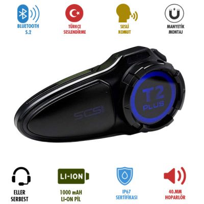 Tai nghe Bluetooth Intercon SCS T2 Plus (kết nối 10 máy) - Ảnh 4