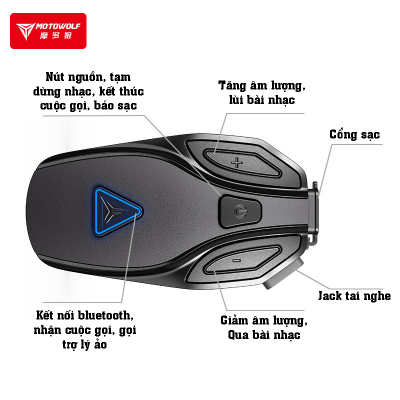 Tai nghe Bluetooth Motowolf BH1 - Ảnh 2