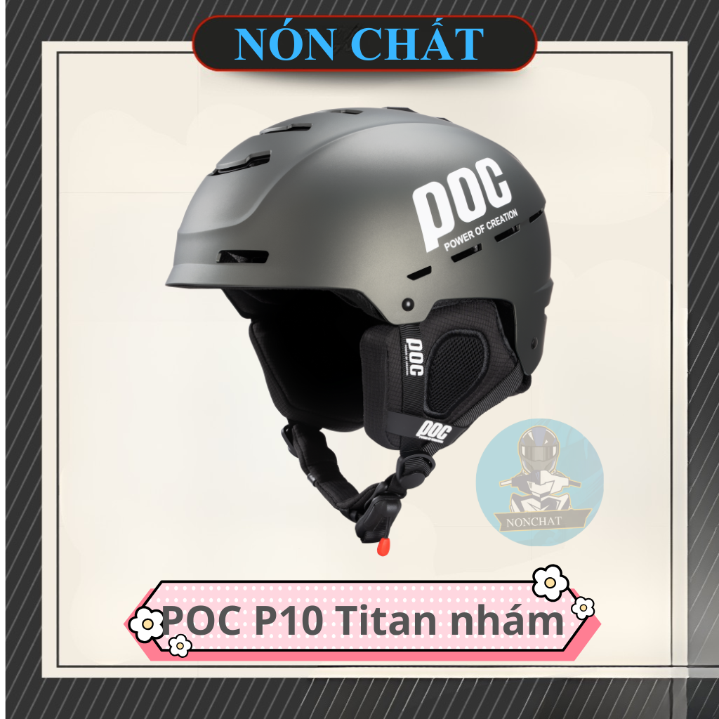 Nón bảo hiểm POC P10 Xám Titan Nhám