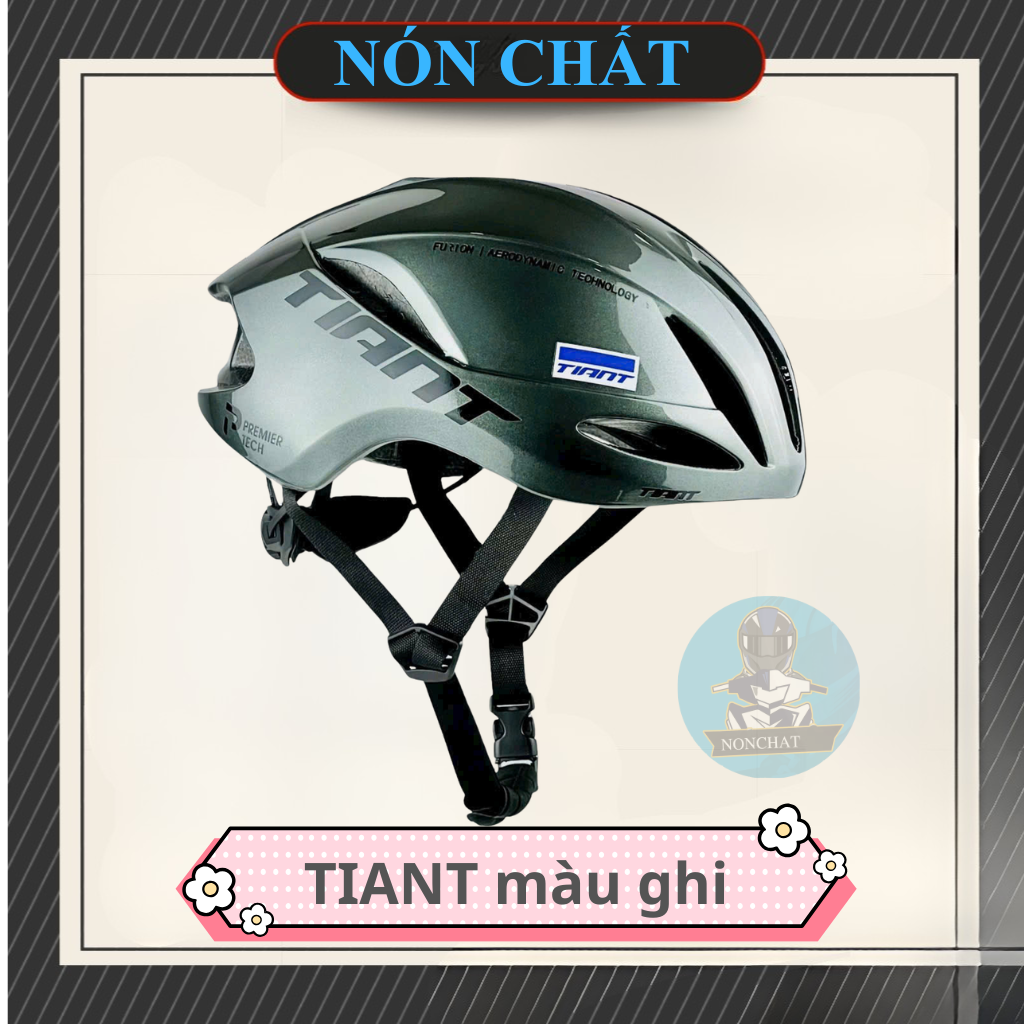 Nón thể thao Tiant D03 màu ghi