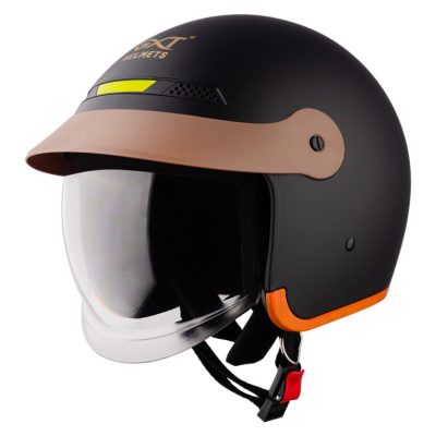 Nón 3/4 kính âm GXT đen nhám - Ảnh 2