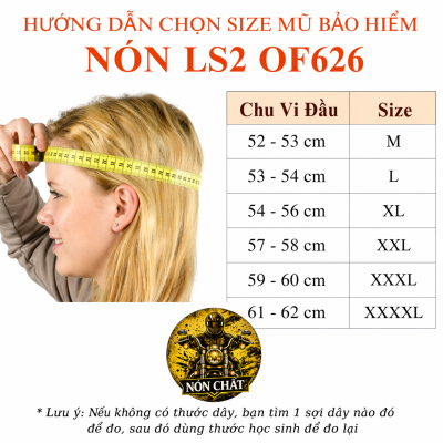 Nón 3/4 2 kính LS2 OF626 đen bóng - Ảnh 3