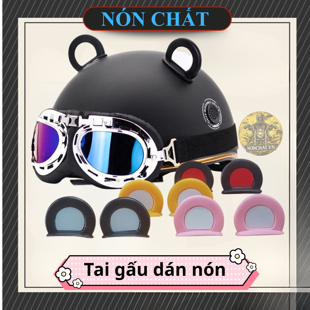 Tai gấu trang trí nón bảo hiểm