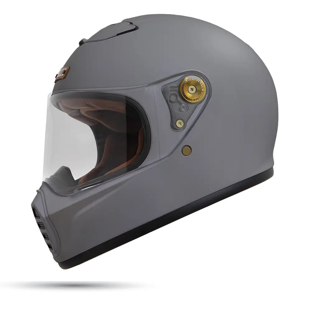 Nón Fullface Bulldog Husky xám titan - Ảnh 2