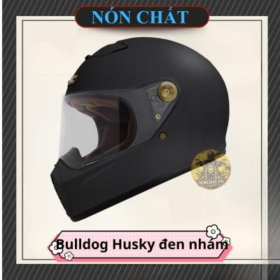 Nón Fullface Bulldog Husky đen nhám