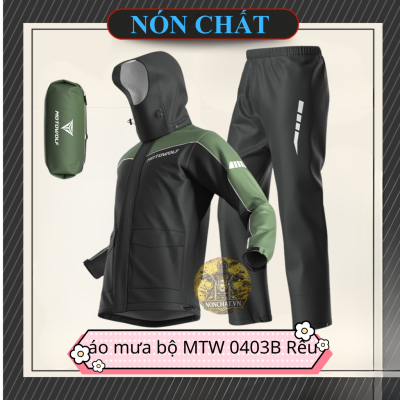 Áo Mưa Bộ Motowolf MDL 0403B Rêu