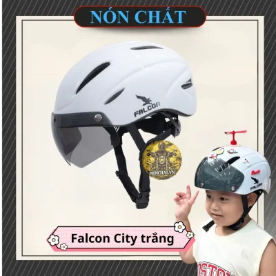 Nón Falcon City Trắng