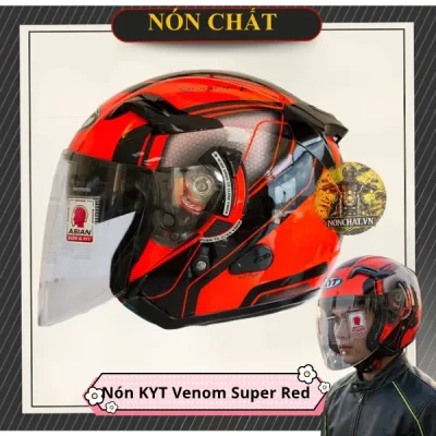 Nón KYT Venom Super red