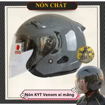 Nón KYT Venom xi măng