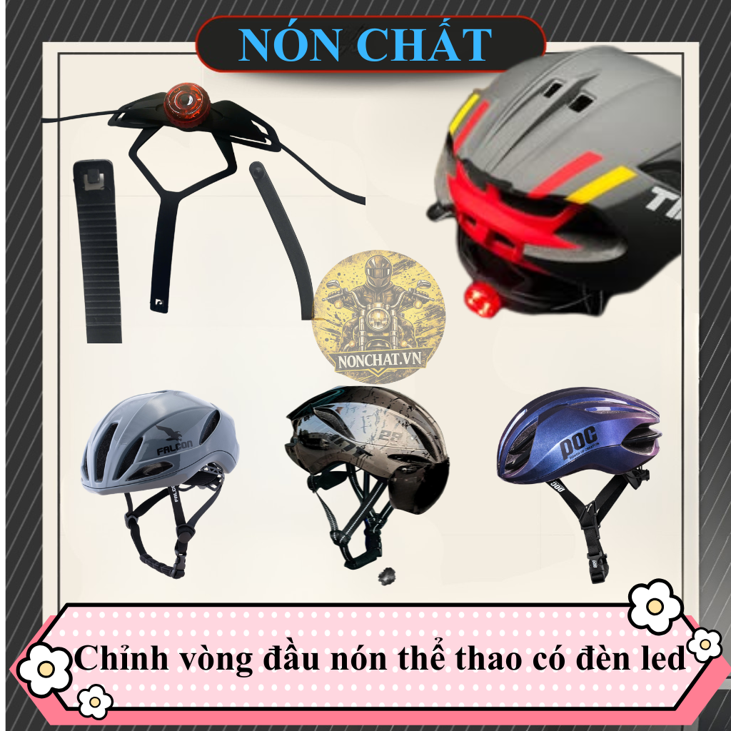Phụ Kiện Tăng Chỉnh Size Nón thể thao có đèn led