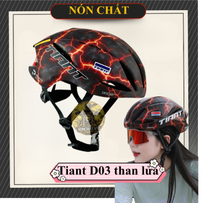 Nón xe đạp Tiant D03 Than Lửa
