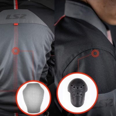 Áo giáp LS2 Alba Man đen - Ảnh 6