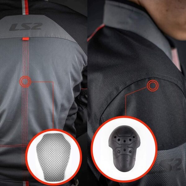 Áo giáp LS2 Alba Man đen - Ảnh 6