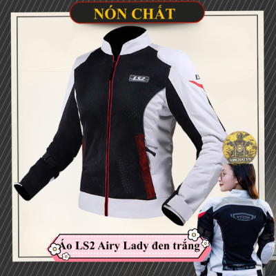 Áo giáp LS2 Airy Lady đen trắng