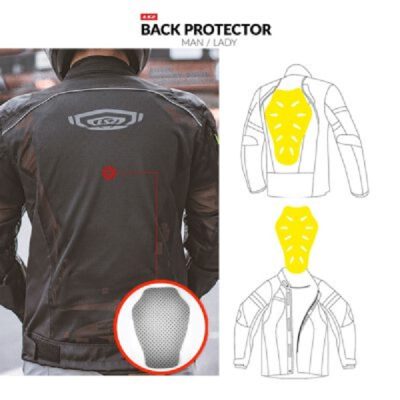 Áo giáp LS2 Airy Man đen xám - Ảnh 6