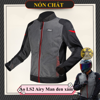 Áo giáp LS2 Airy Man đen xám