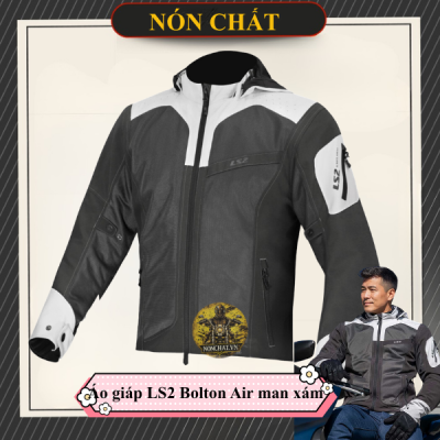 Áo giáp LS2 Bolton Air Man đen trắng