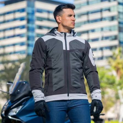 Áo giáp LS2 Bolton Air Man đen trắng - Ảnh 5
