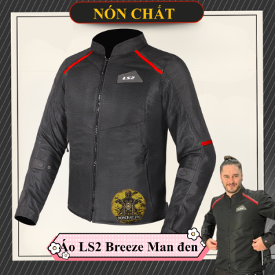 Áo Giáp LS2 Breeze Man đen đỏ