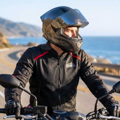 Áo Giáp LS2 Breeze Man đen đỏ - Ảnh 3